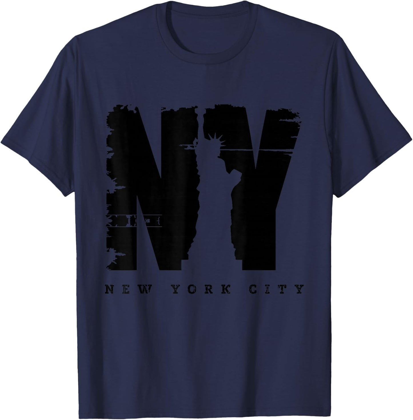 Cool Vintage New York City Style Shirts, New York City T-Shirt - T-Shirt | Navy