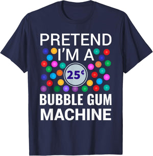 I'm A Bubble Gum Machine Halloween Costume T-Shirt - T-Shirt | Navy