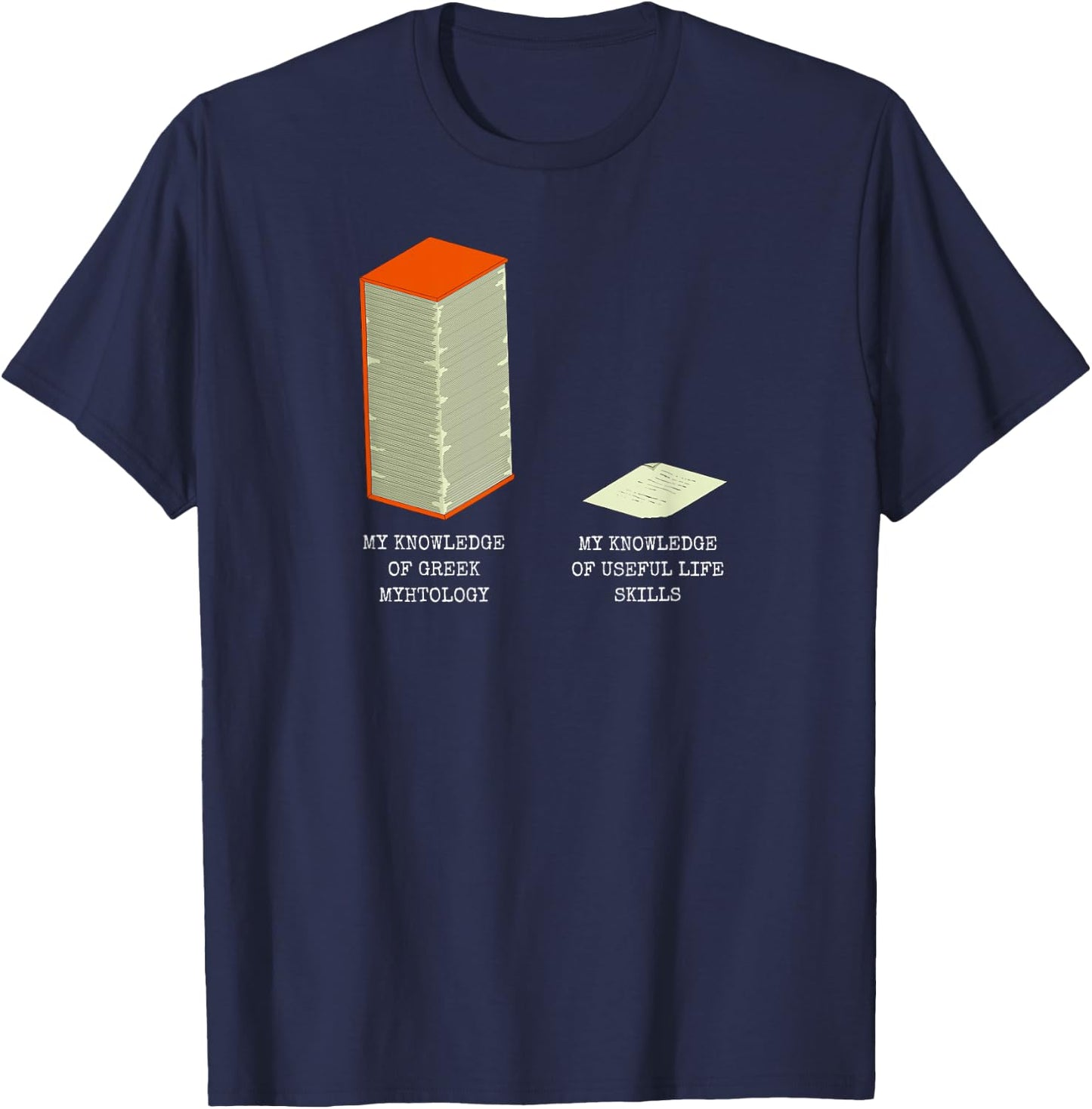 Greek Mythology Funny Greek History T-Shirt - T-Shirt | Navy