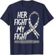 Her Fight Is My Fight Hypoxic Ischemic Encephalopathy HIE T-Shirt - T-Shirt | Navy