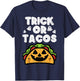 Halloween Trick Or Tacos Mexican Food Costume Men Women Kids T-Shirt - T-Shirt | Navy