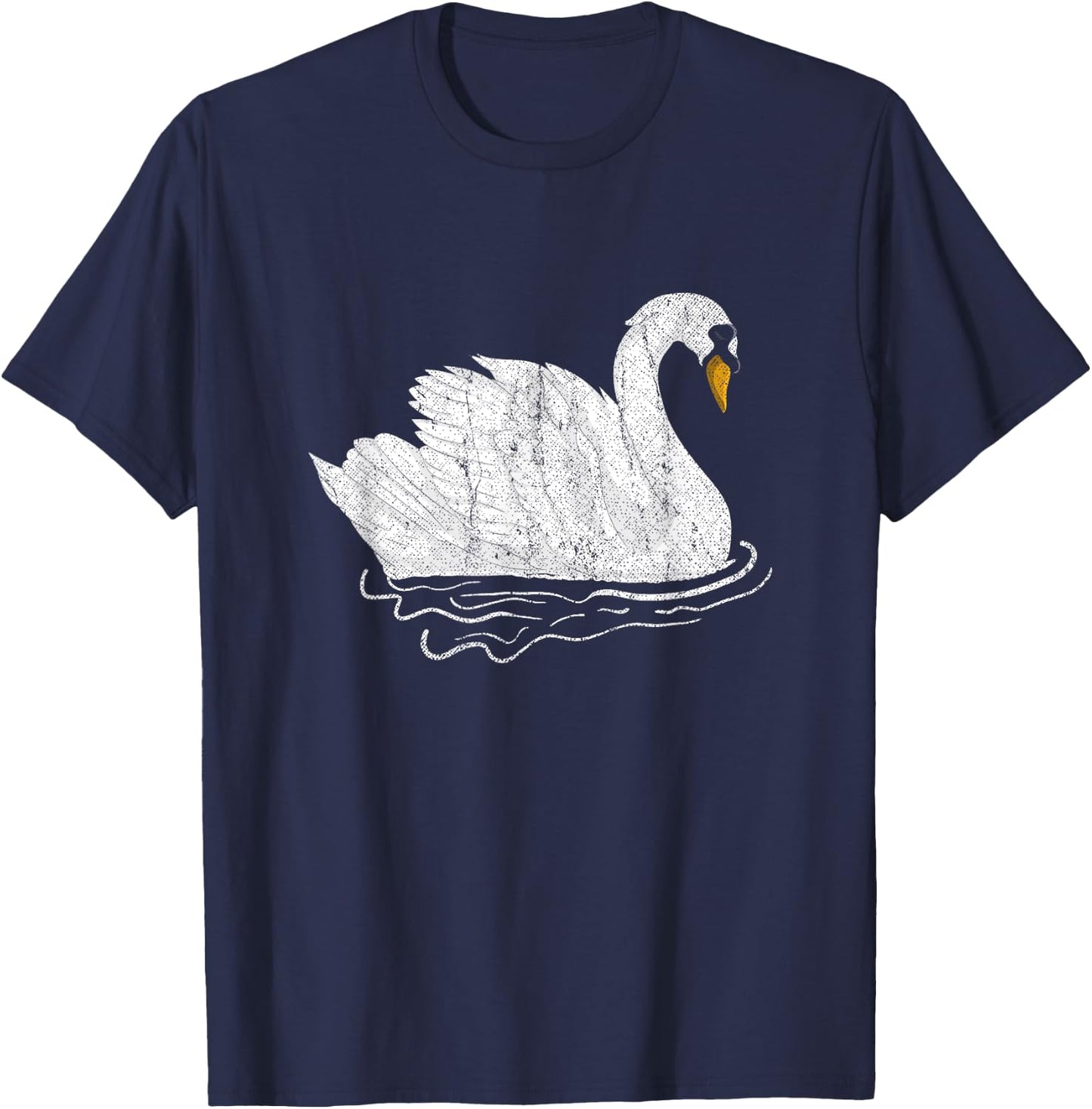 Pretty Wildlife Bird Beautiful Animal Lake Swan T-Shirt - T-Shirt | Navy