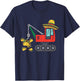 Kids Mexican Crane Tacos Boys Cinco De Mayo Fiesta Kids Toddler T-Shirt - T-Shirt | Navy