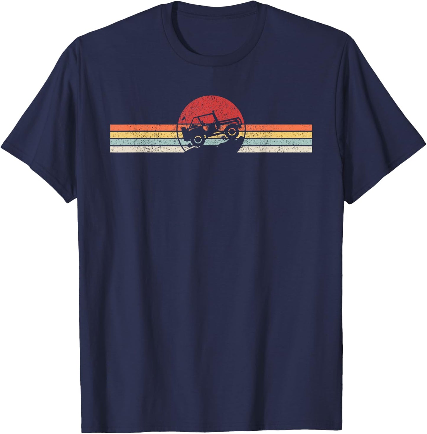 Vintage Retro Off Road Shirt Off Road 4X4 T-Shirt - T-Shirt | Navy