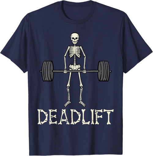 Halloween Deadlift Skeleton Gym Workout Costume Men Women