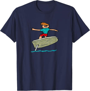 eFoil Surfing T-Shirt - T-Shirt | Navy