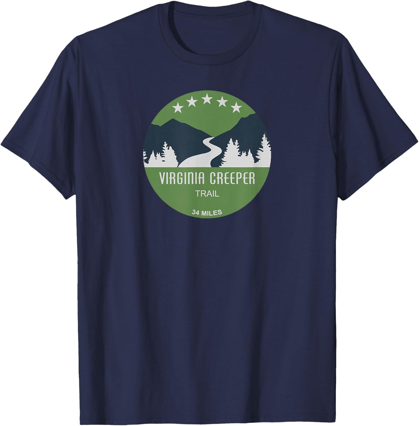 Virginia Creeper Trail T-Shirt - T-Shirt | Navy