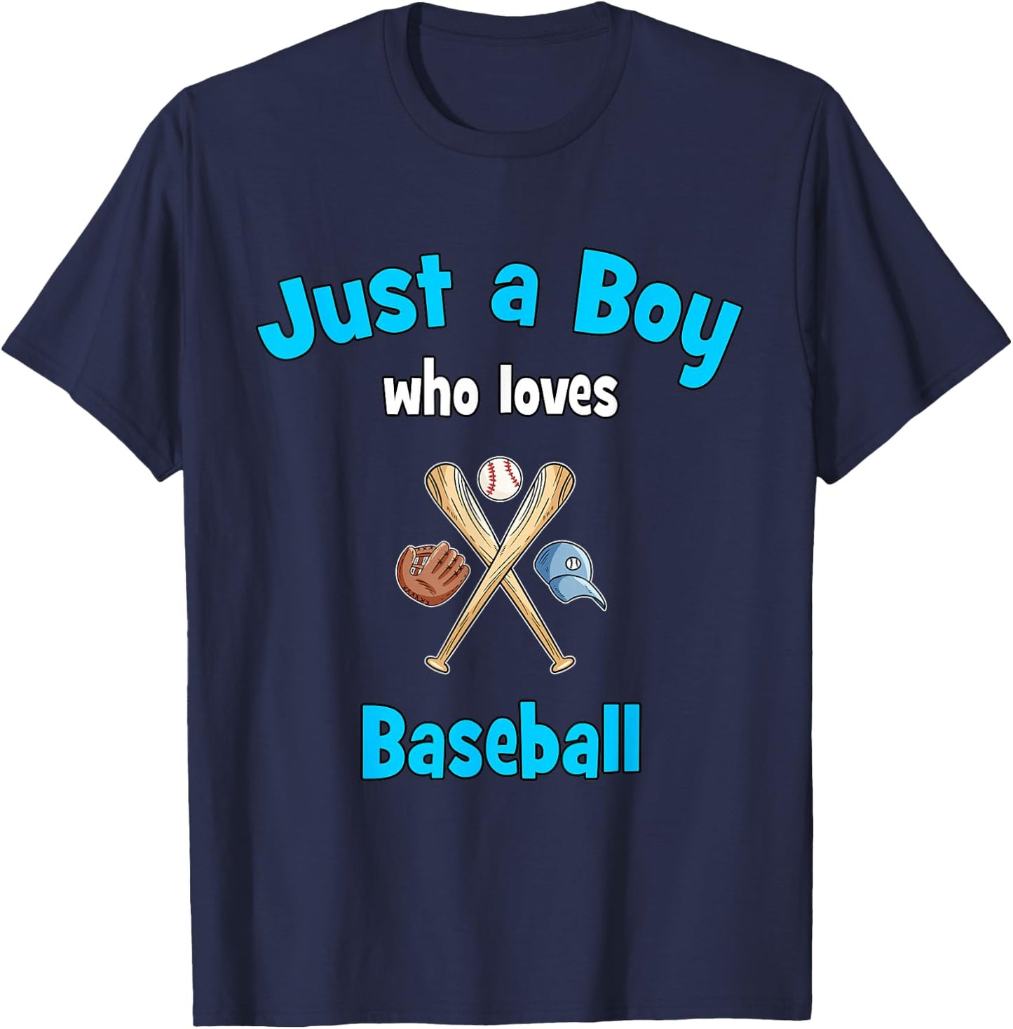 Boys Baseball Shirt | Kids Baseball T-Shirt - T-Shirt | Navy