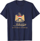 Golden Emblem Of Republic Of Iraq Flag with Iraq Sign T-Shirt - T-Shirt | Navy