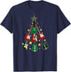 Cool Guitar Christmas Tree Guitar Lovers Christmas Tree T-Shirt - T-Shirt | Navy