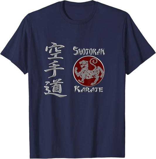 Shotokan Karate Tiger Logo Martial Arts T-Shirt - T-Shirt | Navy