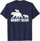 Daddy Bear 2 Cubs Shirt Daddy Bear Twin Dad 2 Kids T-Shirt - T-Shirt | Navy
