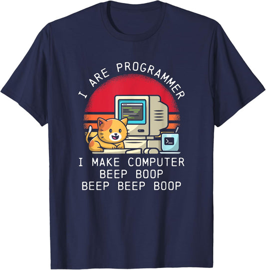 I Are Programmer Cat Women T-Shirt - T-Shirt | Navy