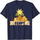 Egypt Egyptian Pyramids Gift Egypt Black Small Classic Fit Short Sleeve Graphic T-Shirt - T-Shirt | Navy