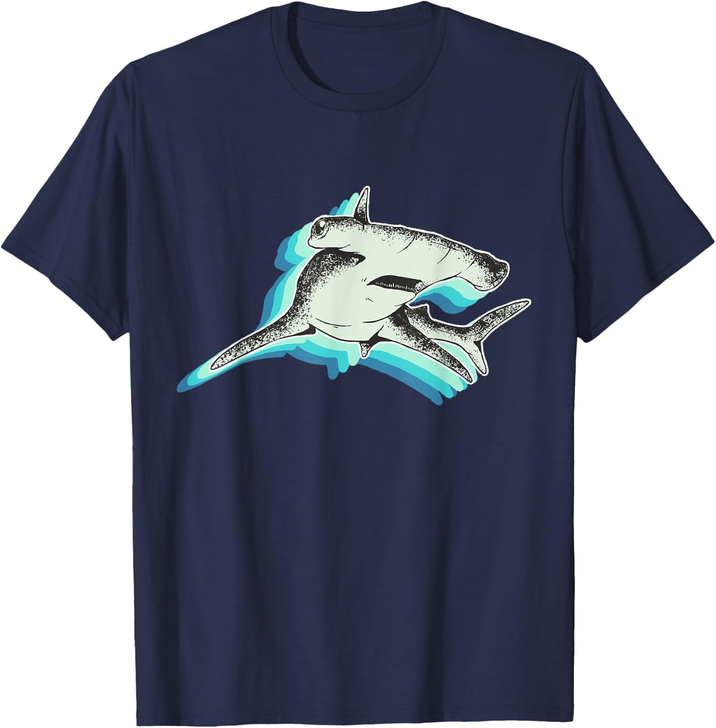 Big Hammerhead Shark T-Shirt - T-Shirt | Navy