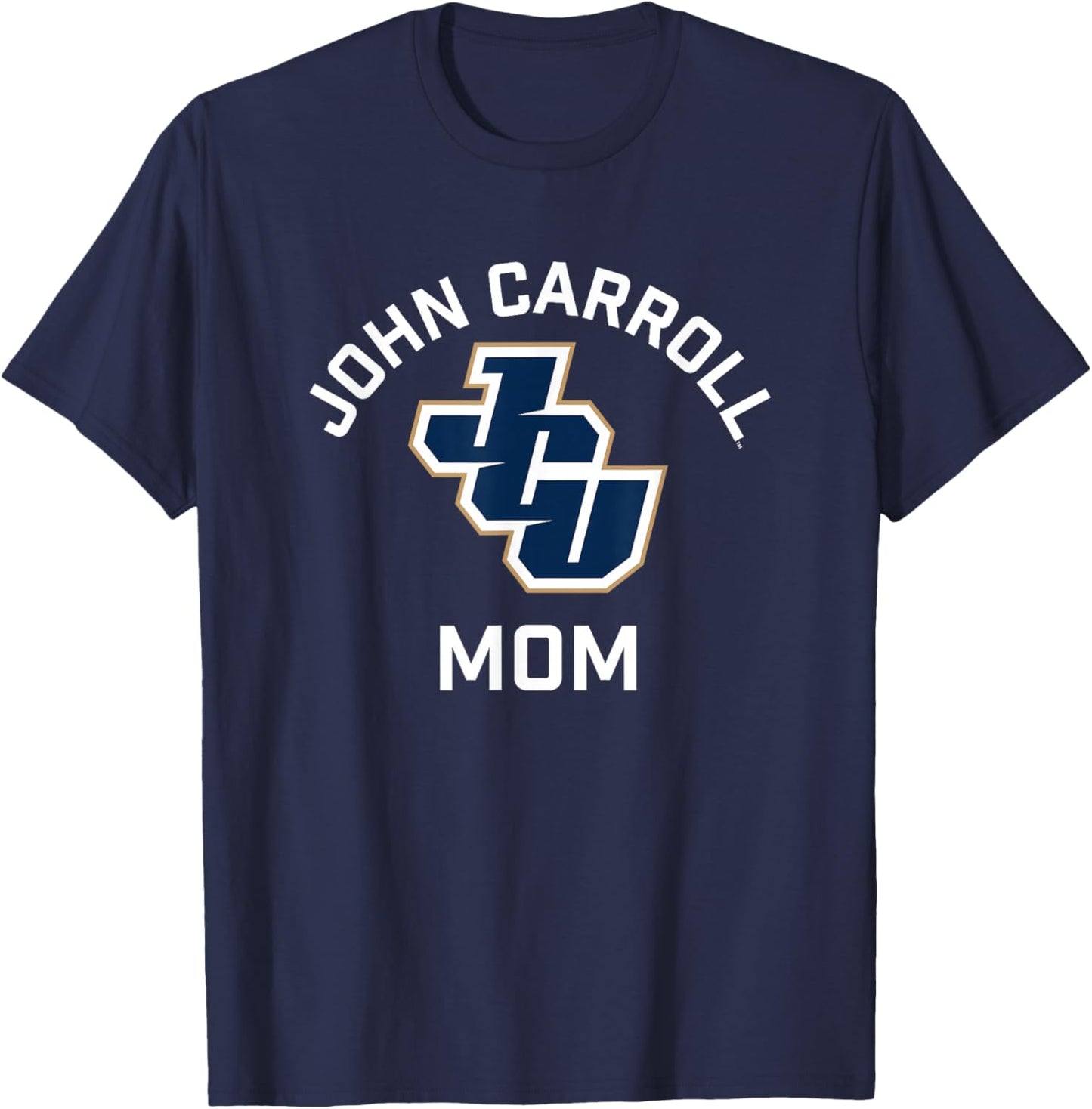 John Carroll University Blue Streaks Arched Mom T-Shirt - T-Shirt | Navy
