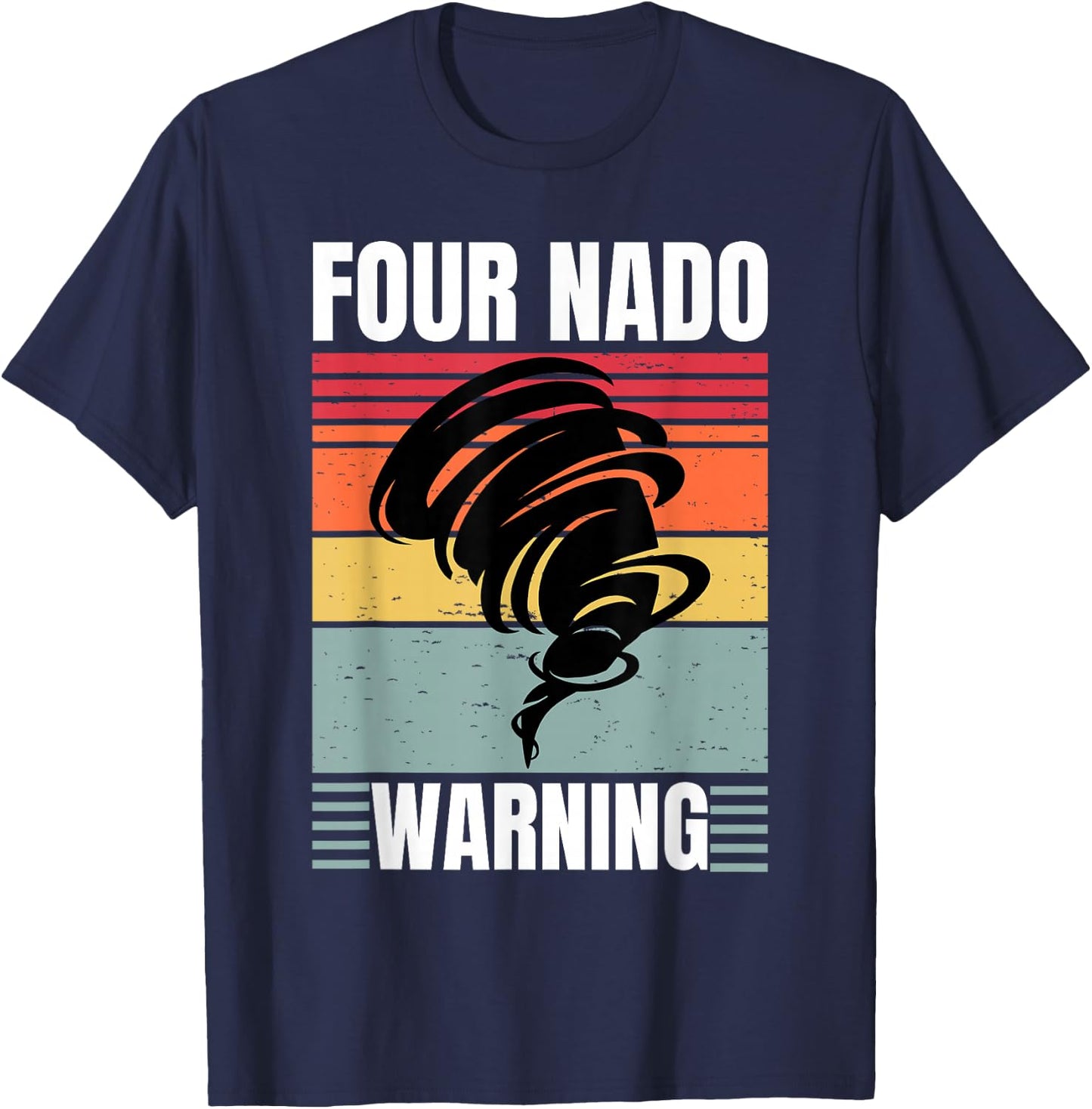 Four Nado Fournado 4th Birthday 4 Years Old Kids Boys girls T-Shirt - T-Shirt | Navy