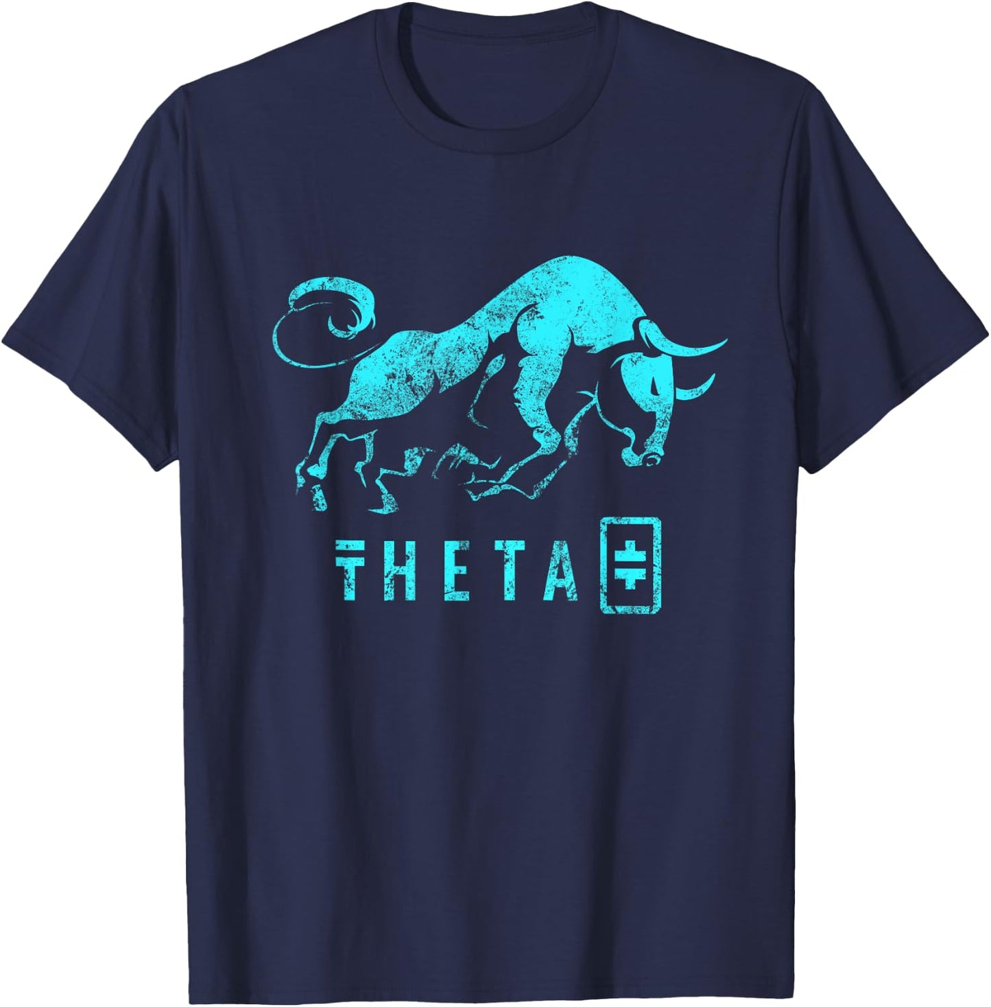 THETA Crypto Millionaire BULLRUN Token for TV Entertainment T-Shirt - T-Shirt | Navy