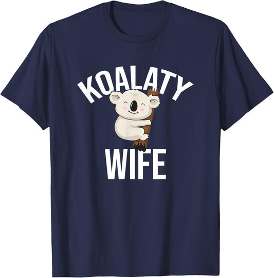 Koalaty Wife Koala Bear Australian T-Shirt - T-Shirt | Navy