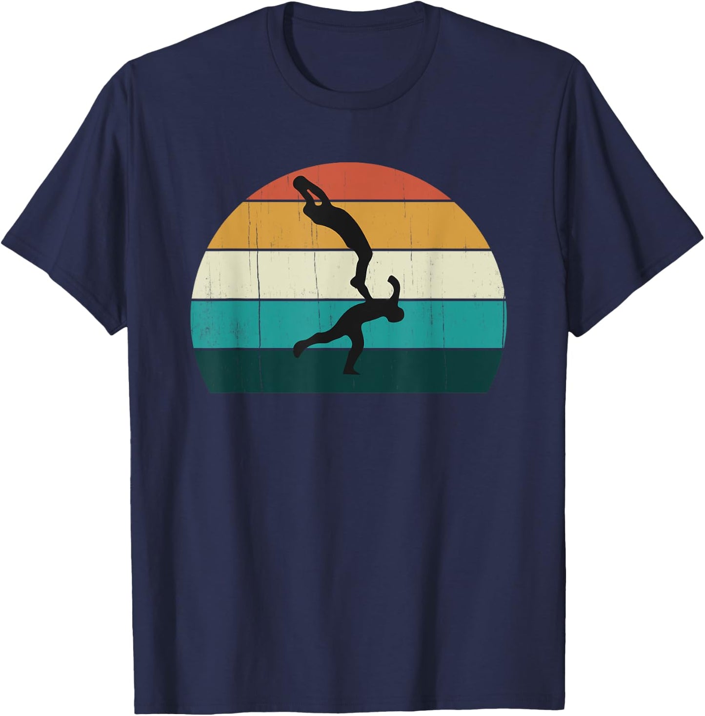 Retro Aussie Sport Gift - Australian Rules Football Lovers T-Shirt - T-Shirt | Navy
