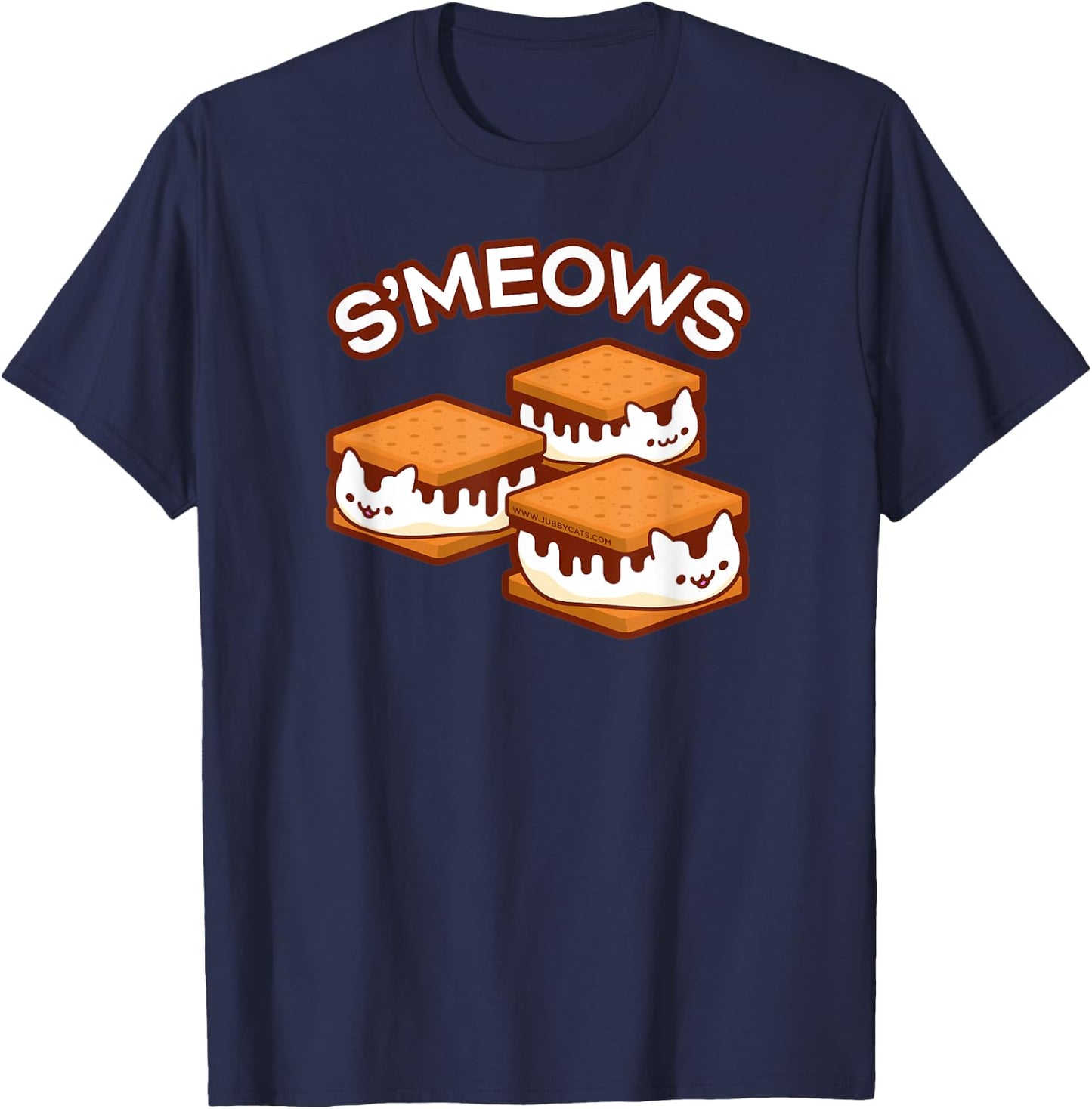 S'MEOWS - Cat S'Mores 3-Pack Men Women Kids T-Shirt - T-Shirt | Navy