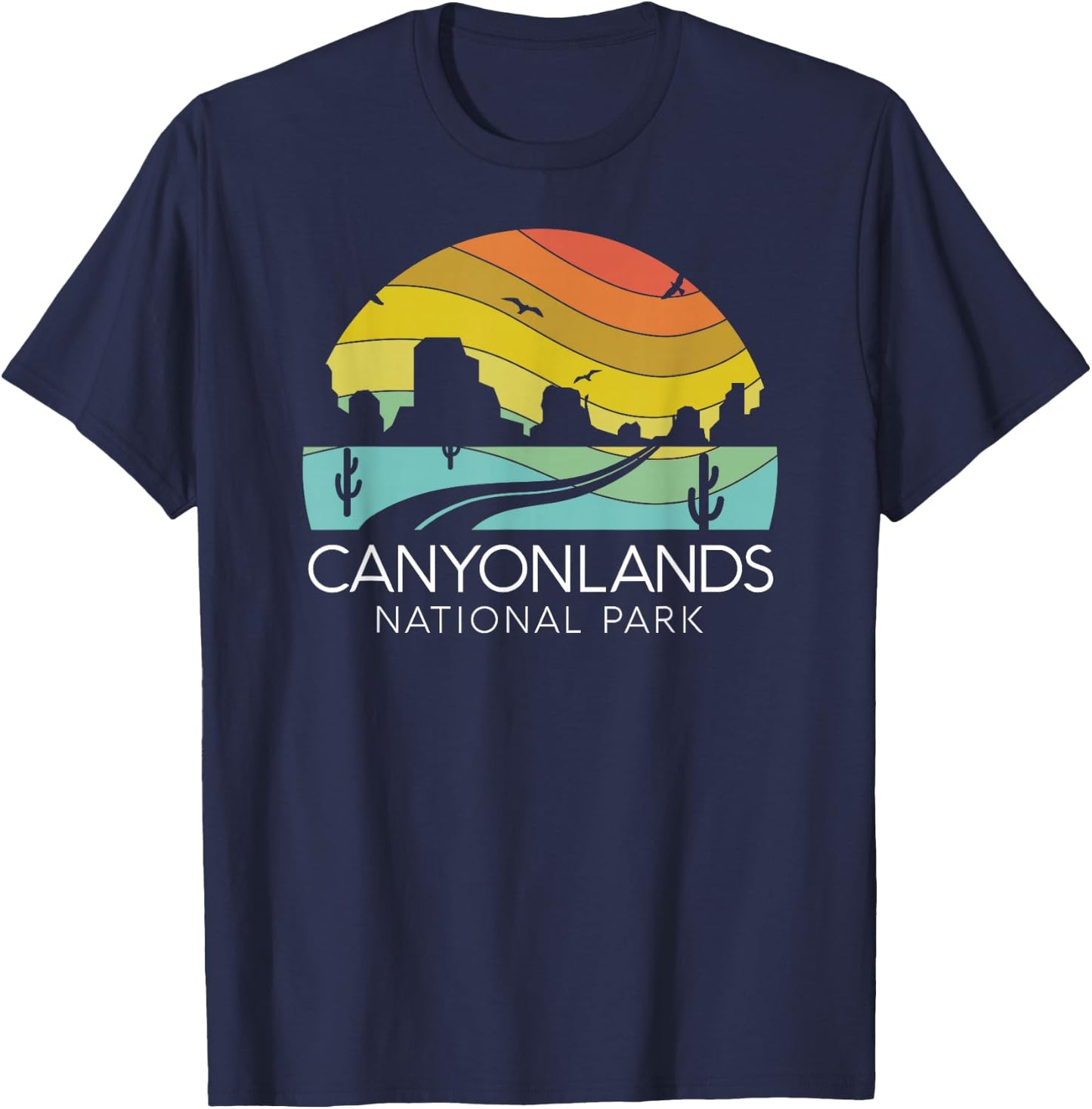 Canyonlands National Park Utah Zion Bryce Canyon Arches USA T-Shirt - T-Shirt | Navy