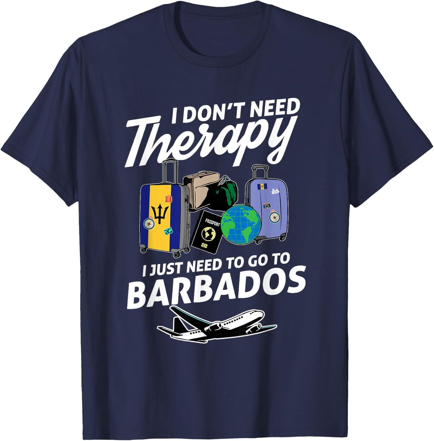 Barbados Flag I Barbados Flag I Vacation Barbados T-Shirt - T-Shirt | Navy