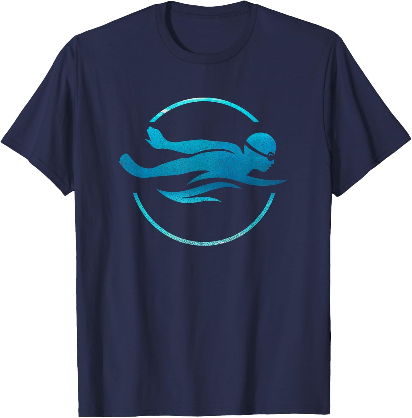 Swimmer Swimming Swim Team T-Shirt - T-Shirt | Navy