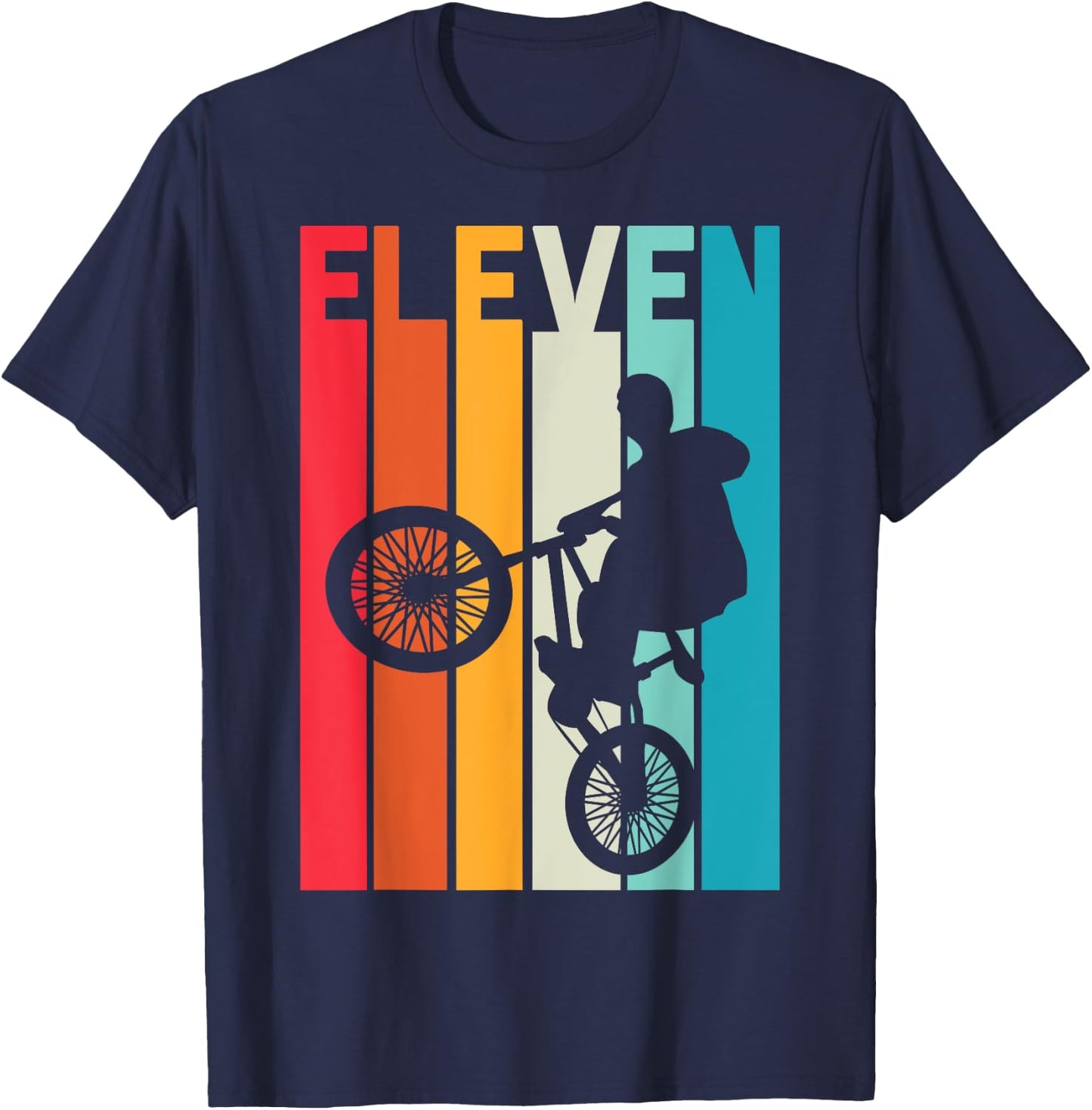 11 Year Old BMX Birthday Gift Party Boys Dirt Biking 11th T-Shirt - T-Shirt | Navy