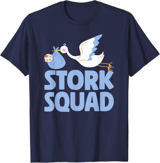 Stork Squad Labor And Delivery Nurse T-Shirt - T-Shirt | Navy