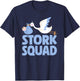 Stork Squad Labor And Delivery Nurse T-Shirt - T-Shirt | Navy