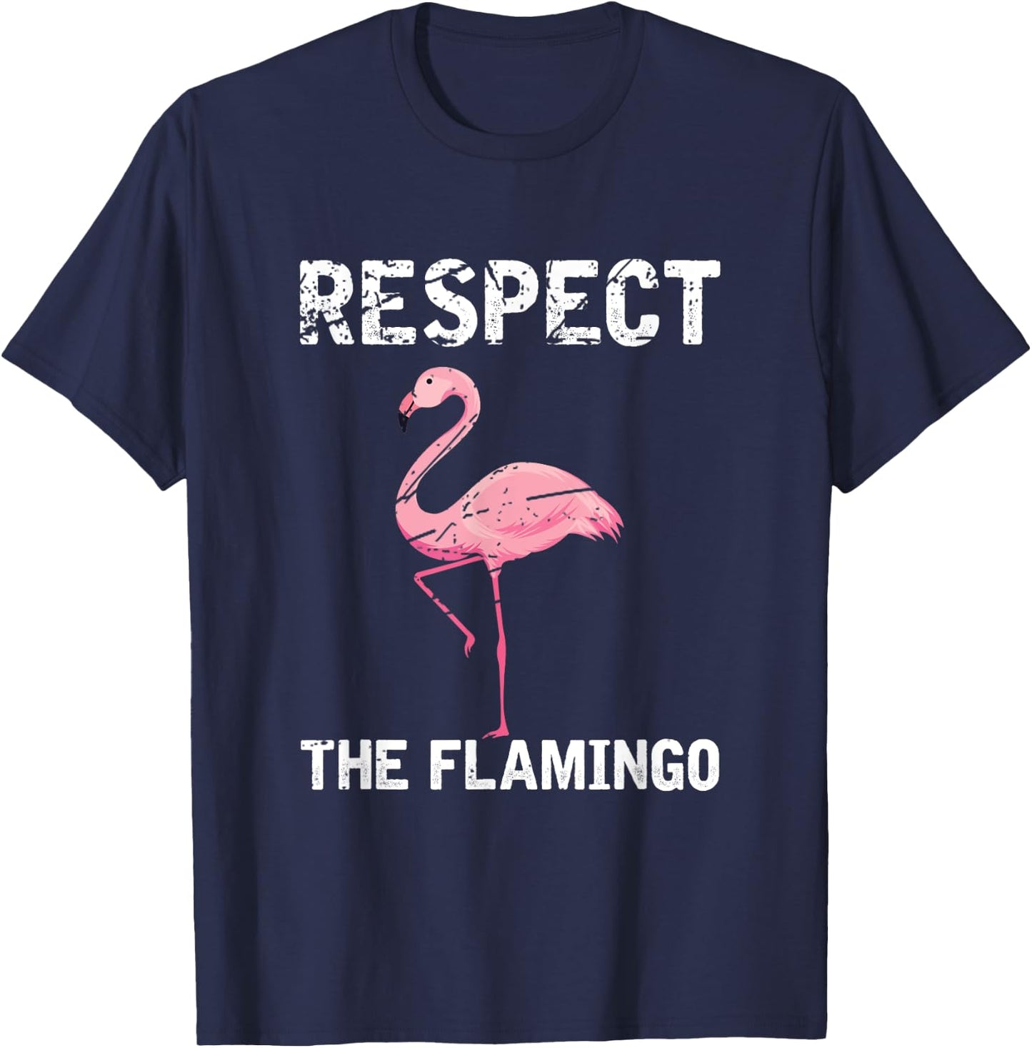 Respect The Flamingo T-Shirt - T-Shirt | Navy