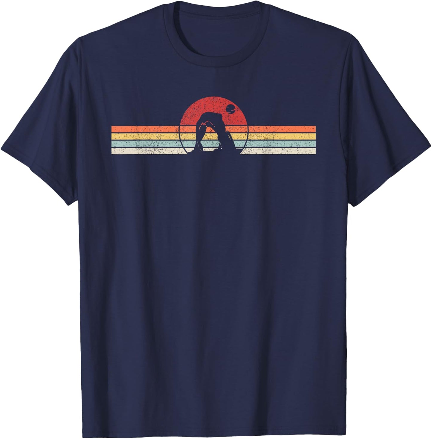 Vintage Retro Arches National Park Vintage Delicate Arch T-Shirt - T-Shirt | Navy