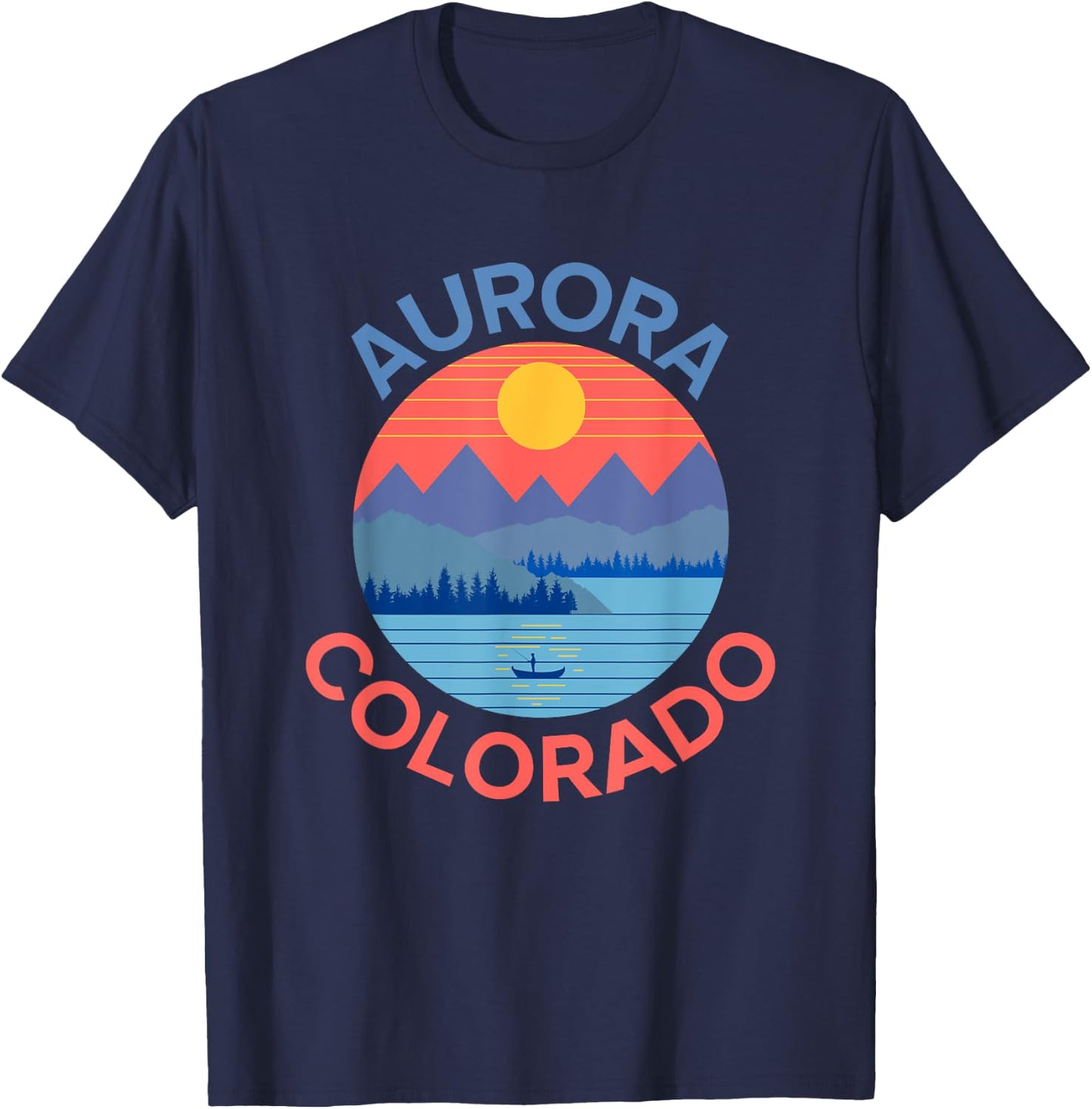 Aurora Colorado T-Shirt - T-Shirt | Navy