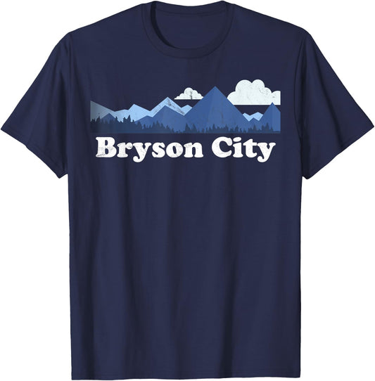Bryson City North Carolina Blue Ridge Mountains NC T-Shirt - T-Shirt | Navy