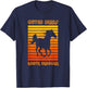 Retro OBX NC Corolla Beach Vacation Outer Banks Wild Horses T-Shirt - T-Shirt | Navy