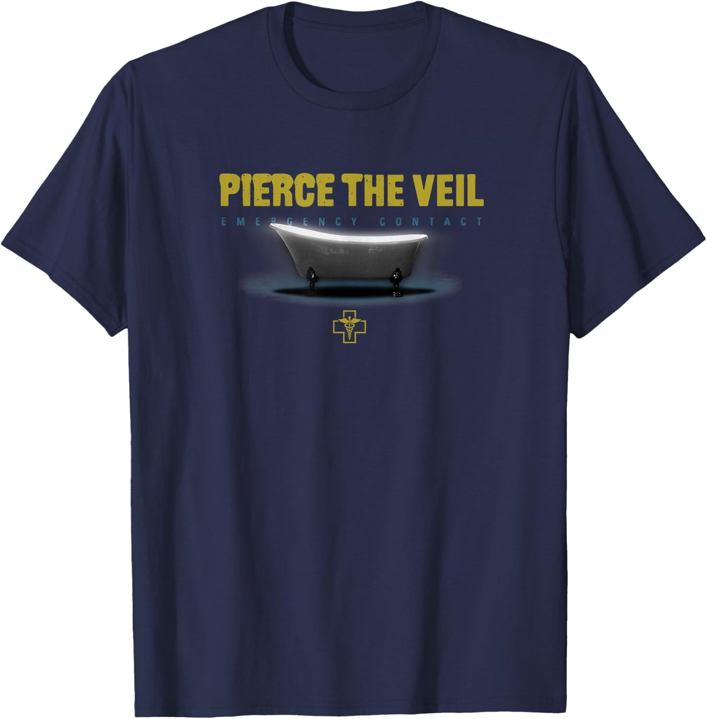 Pierce The Veil - Bathtub T-Shirt - T-Shirt | Navy