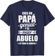 Eres un papá Genial y el Mejor Abuelo en todo el Mundo T-Shirt - T-Shirt | Navy