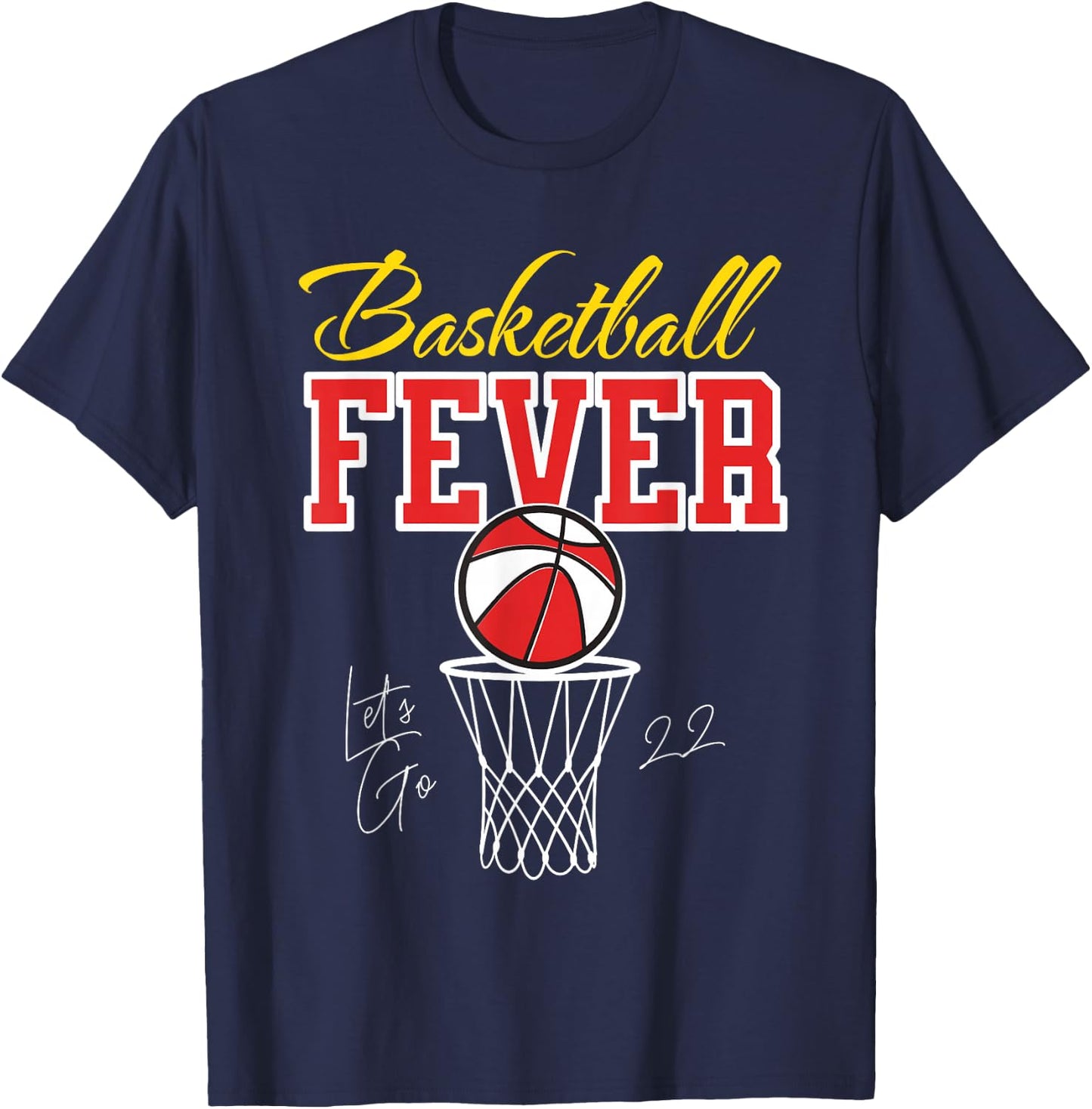 Basketball Fever Women's Basketball T-Shirt - T-Shirt | Navy