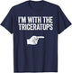 I'm With The Triceratops Triceratops Costume Shirt T-Shirt - T-Shirt | Navy