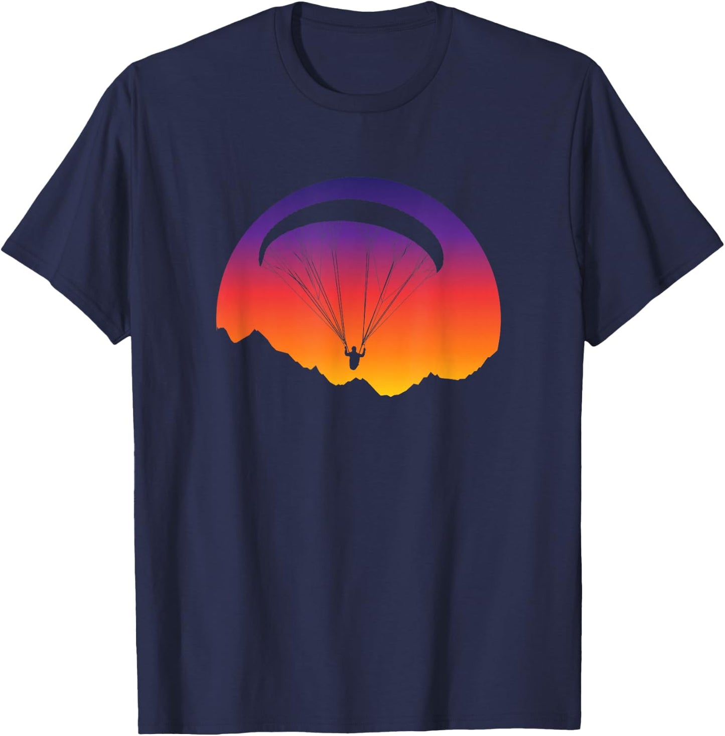 Paragliding Paragliding Paragliding T-Shirt - T-Shirt | Navy