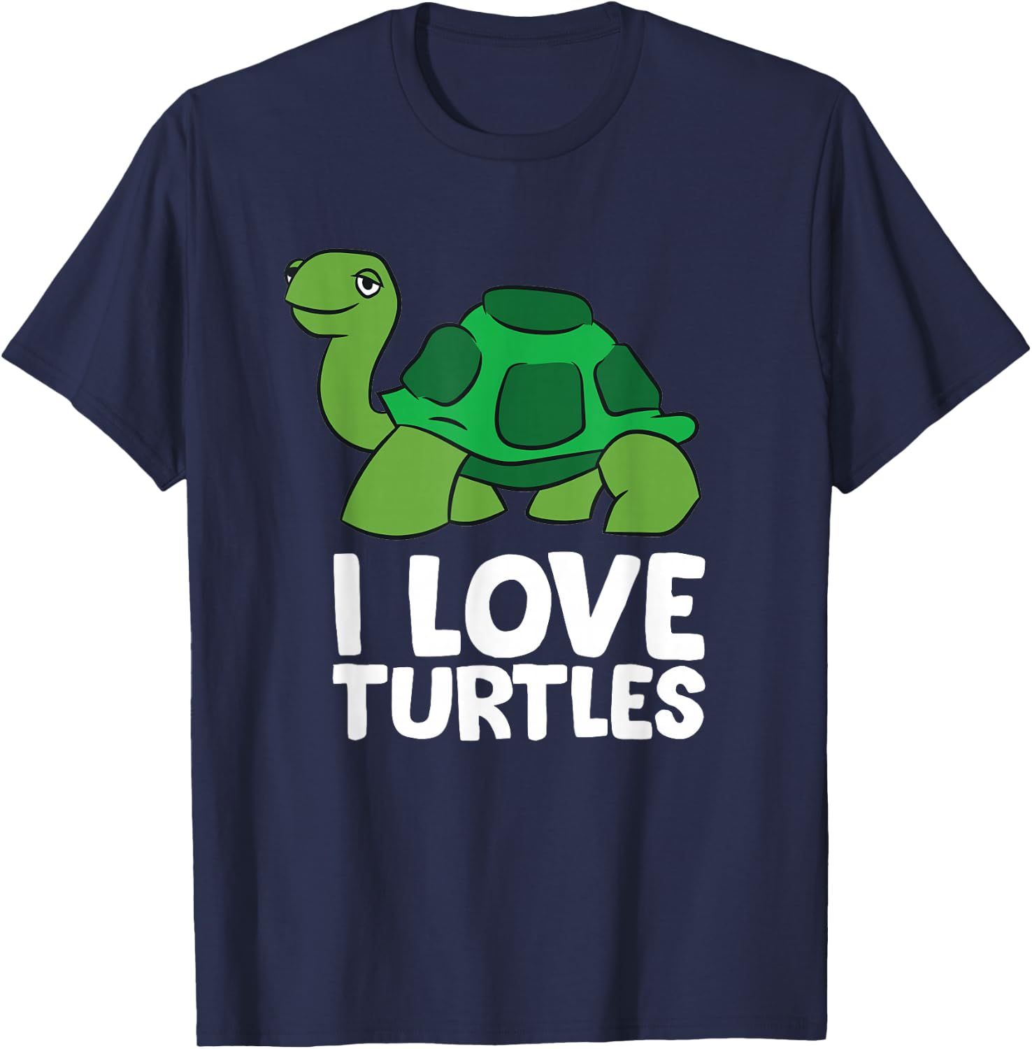 Love Sea Turtles I Love Turtles T-Shirt - T-Shirt | Navy