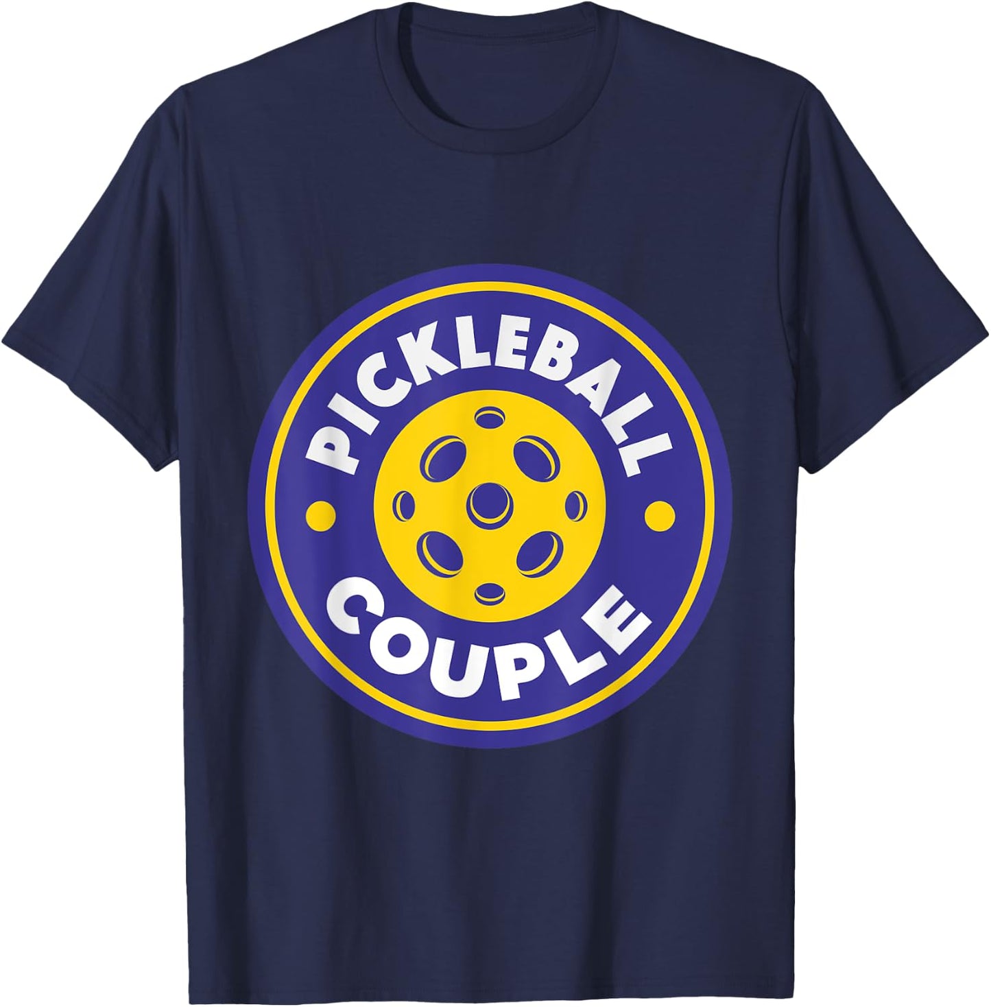 Matching Pickleball Couple Funny Pickleball Player Sport T-Shirt - T-Shirt | Navy