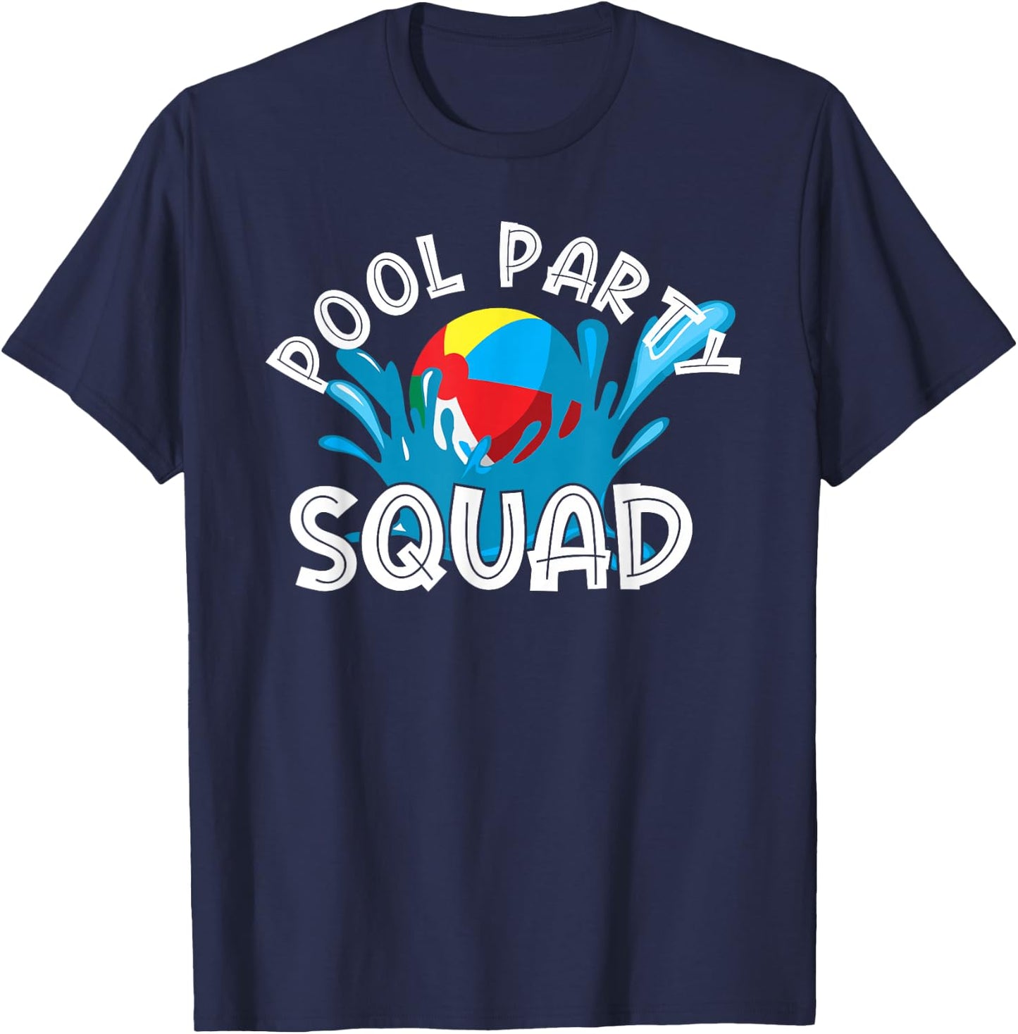 Pool party squad beach pool party gift women kids T-Shirt - T-Shirt | Navy