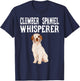 Clumber Spaniel Wisperer Funny Dog Lover Gift Men Women T-Shirt - T-Shirt | Navy