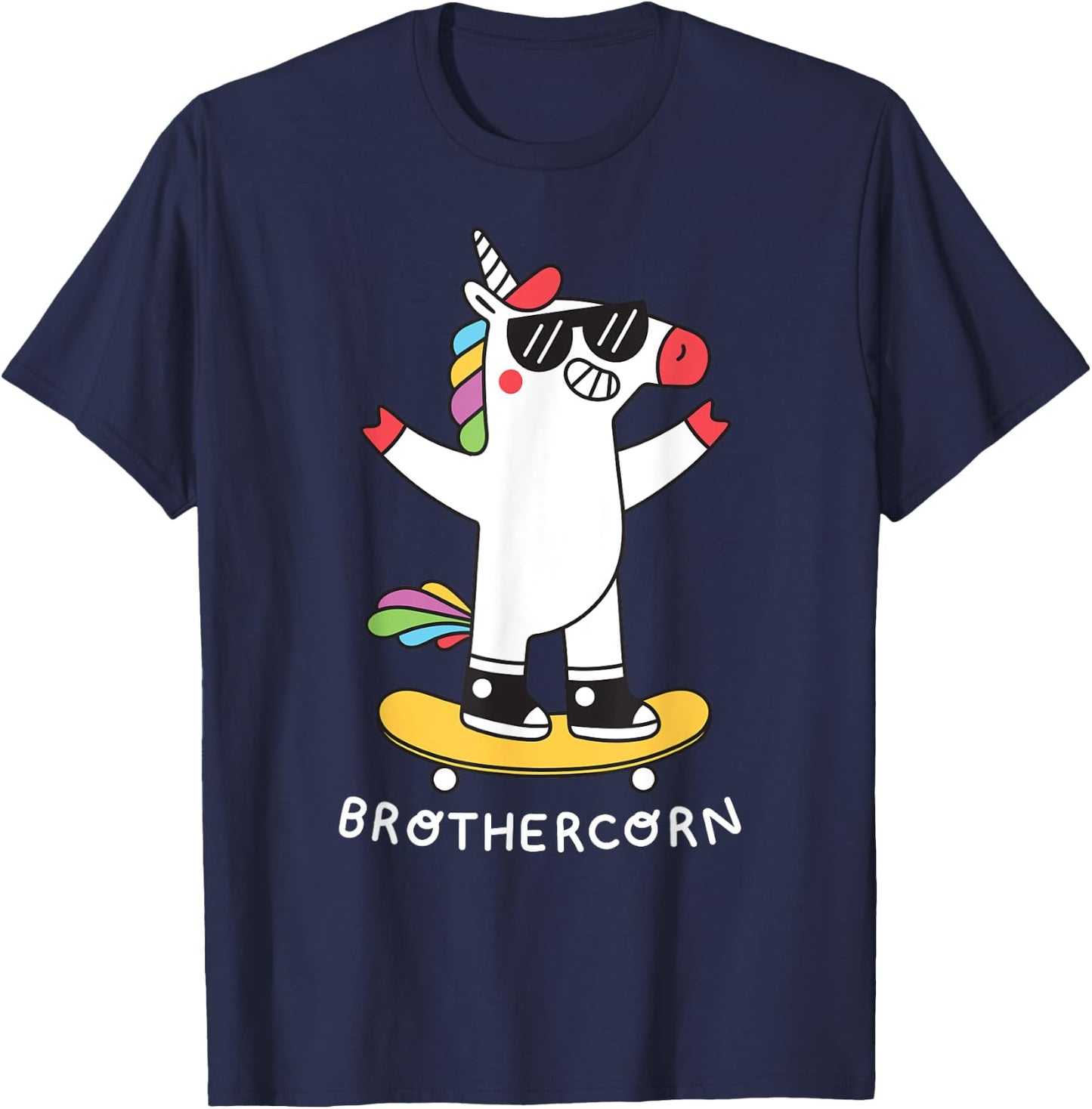Magic Unicorn Brothercorn Family Brother T-Shirt - T-Shirt | Navy