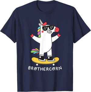 Magic Unicorn Brothercorn Family Brother T-Shirt - T-Shirt | Navy