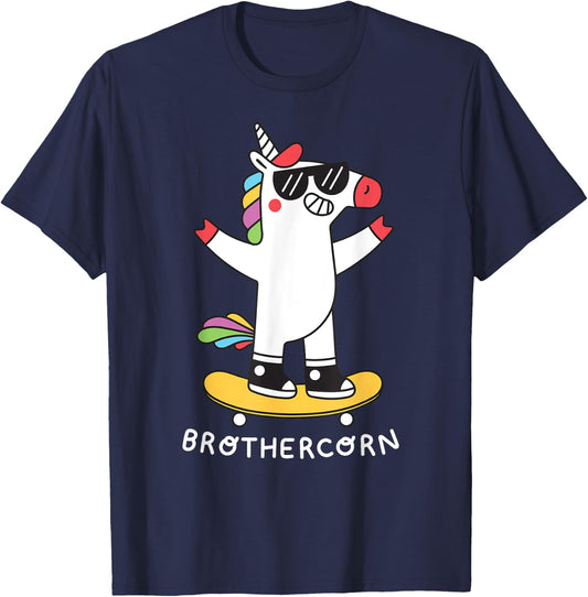 Magic Unicorn Brothercorn Family Brother T-Shirt - T-Shirt | Navy