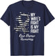 My Wife’s Fight Is My Fight Rare Disease Awareness T-Shirt - T-Shirt | Navy