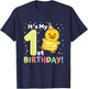 Duck 1st Birthday For Kids One Year Old Duck T-Shirt - T-Shirt | Navy